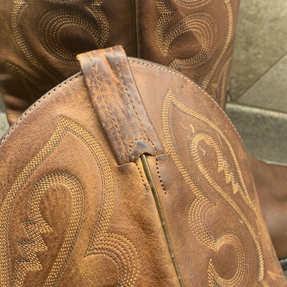 Very soft excellent condition Tony Lama leather Western boots 12D little wear - Picture 7 of 16